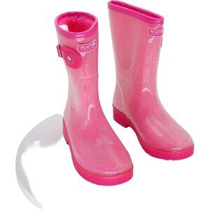 Kenneth Cole Reaction Pink Mid-Calf Buckle Rain Boots Women's US 5